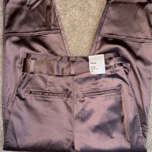 babaton menlo belted pleat pants- Mauve color